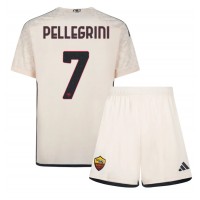 Echipament fotbal AS Roma Lorenzo Pellegrini #7 Tricou Deplasare 2023-24 pentru copii maneca scurta (+ Pantaloni scurti)